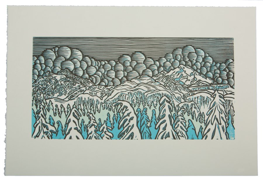 Playground — Woodcut Print